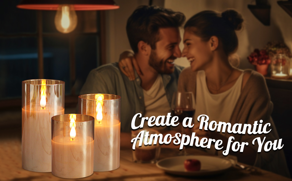 rechargeable candles flickering