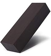Ebony Wood Lumber, 12 * 4 * 2.5cm Black Ebony Lumber Wood Timber Handle Plate DIY Material for Mu...