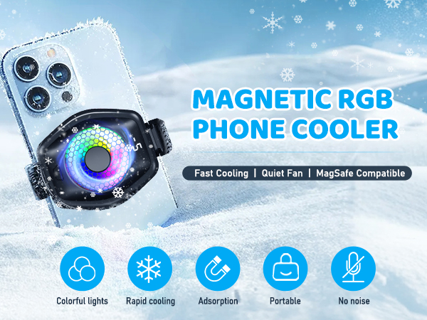 2-in-1 Magnetic & Clip-On Phone Cooler