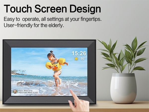 10.1'' touch screen for easy viewing and control.
