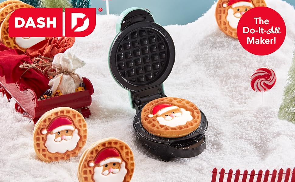 Dash, Multi Maker, Multimini, Holiday, SHape Waffle