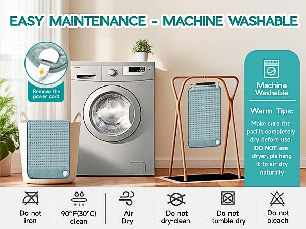 washable heating pad