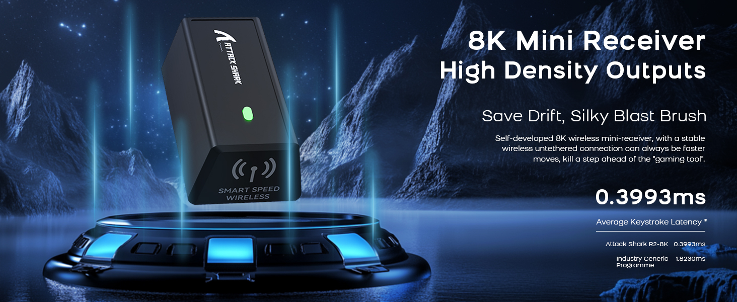 ATTACK SHARK R6 Wireless Gaming Mouse ATTACK SHARK X3 silent mouse wirelessUltra-Lightweight 