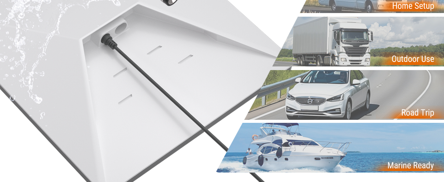 Home Setup Outdoor Use Road Trip Marine Ready