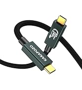 KAKAPOZO USB 4 Cable for Thunderbolt 5 Cable 6.6ft, 120Gbps Dynamic Data Transfer, 240W Fast Char...
