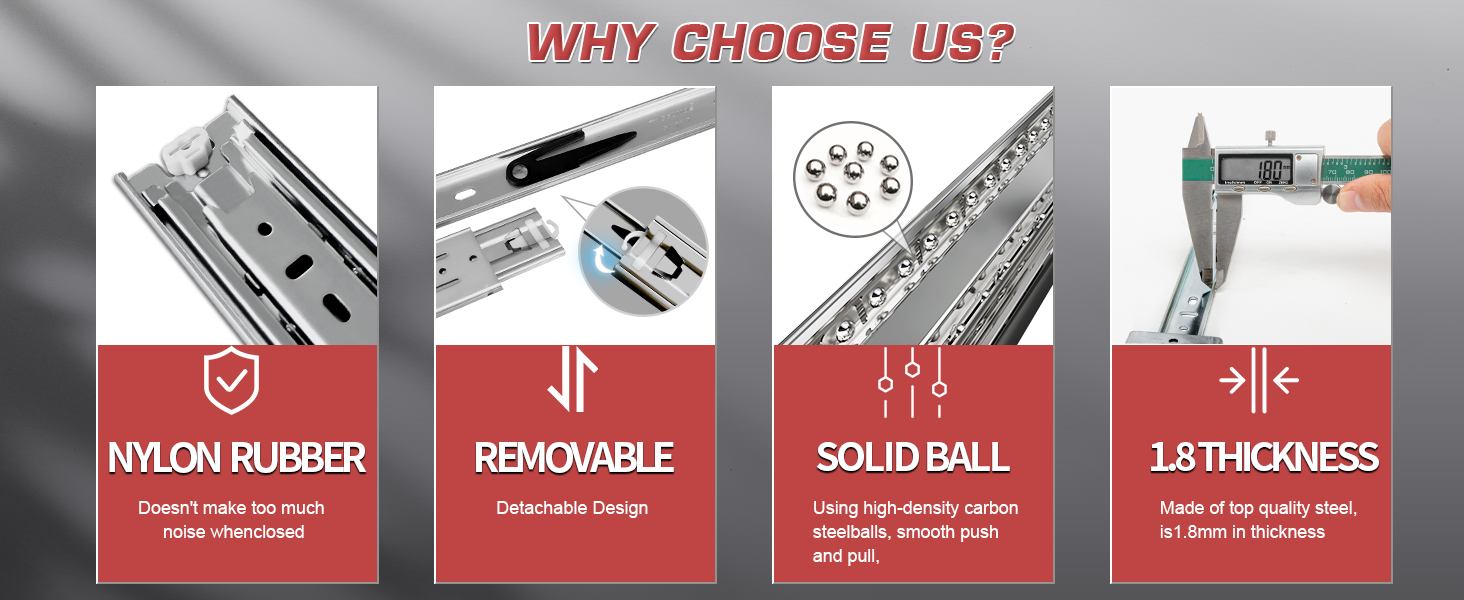 200 Lb Heavy Duty Drawer Slides