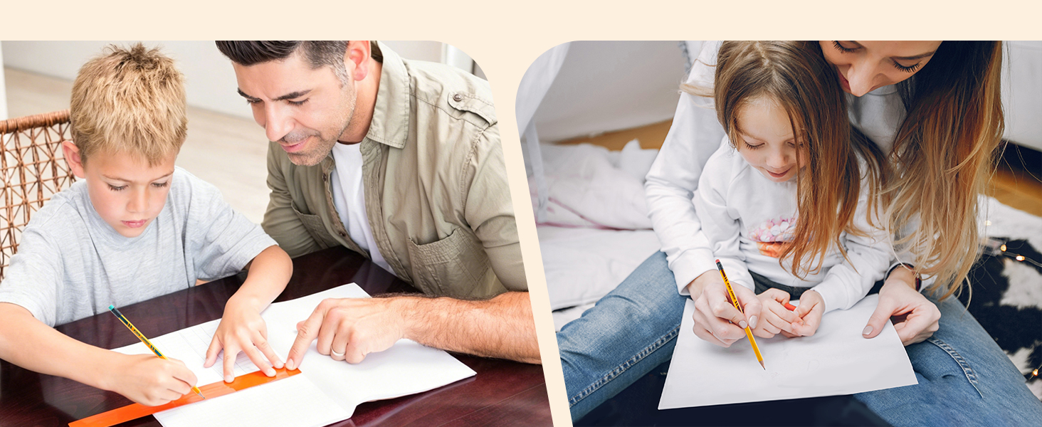 Built-in eraser removes marks cleanly without smearing or tearing paper for quick corrections