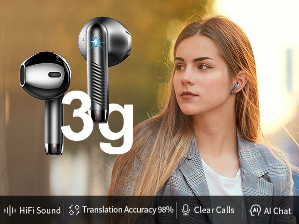 ear bud translator device all languages
