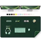 47.2" x 23.6" Large Desk Pad Mat - Non-Slip PU Leather Desk Mat, Large Mouse Pad, Computer Mat fo...