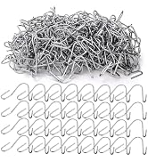 ZENFUN 250 Pcs T-Post Wire Clip Galvanized Steel Fence Clips, Time-Saving Convenient Pre-Cut Wire...