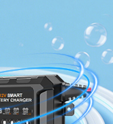 ECO-WORTHY 12V 5A Automatic Smart Battery Charger and Maintainer LCD Display for Lead Acid and Li...