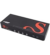 SIIG Dual Monitor DisplayPort KVM Switch 4 Computers 2 Monitors, 4X USB-A 5G, DP 1.4/ 8K 30Hz/ 4K...