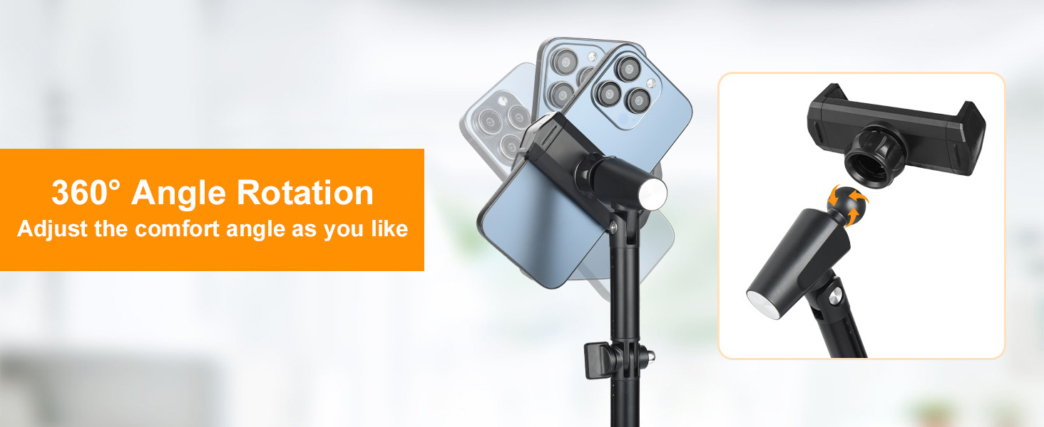 UTEBIT Adjustable Phone Stand for Desk