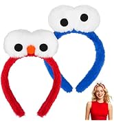 DIYASY 2 Pcs Monster Eyes Headband, Plush Eyeball Headwear Costume | Halloween Cartoon Costume Co...