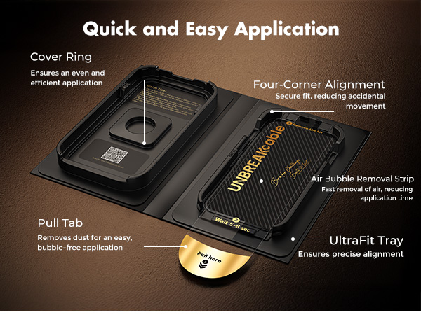 UNBREAKcable iPhone 15 Pro Max Screen Protector Tempered Glass