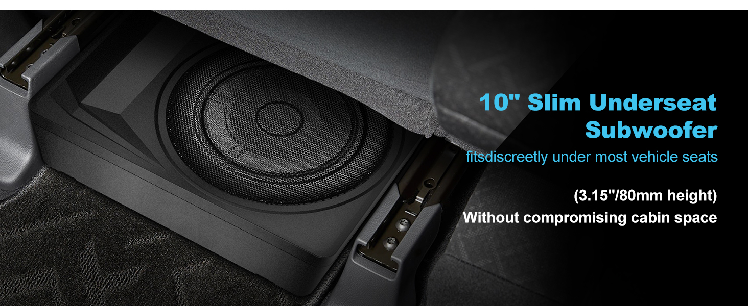 1200W powered car subwoofer