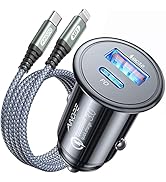 AINOPE for 67.5W iPhone Car Charger Fast Charging Cigarette Lighter USB Char...