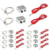 hiBCTR 10-Packs Aluminum Heater Block for MK7/MK8 3D Printer and 10pcs NTC 3950 100K Thermistor w...