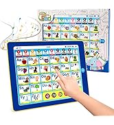 6-in-1 Kids Tablet with ABC/Words/Numbers/Color/Games/Music - Interactive Educational Electronic ...