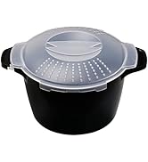 Professional Large Micro Cookware 2 Quart, Microwave Steamer for Vegetables, Cooker for Microwave...
