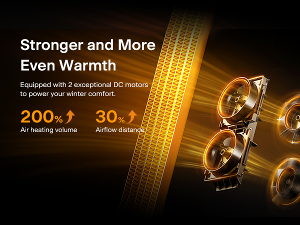 Stronger and more even warmth