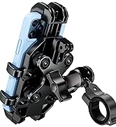 LOKTENWO Anti-Theft Motorcycle Phone Mount Holder with Vibration Dampener, with Solid Metal Arm &amp;...