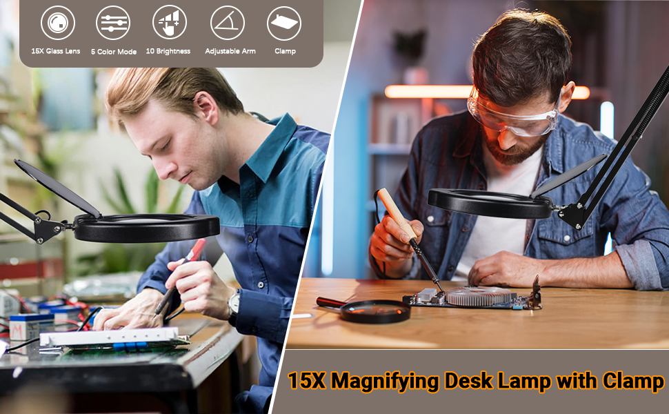 15X Magnifying Lamp