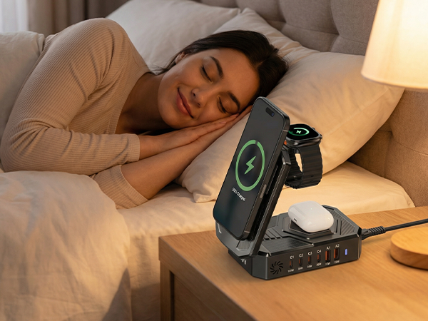 desktop charging station for Multiple Devices Apple