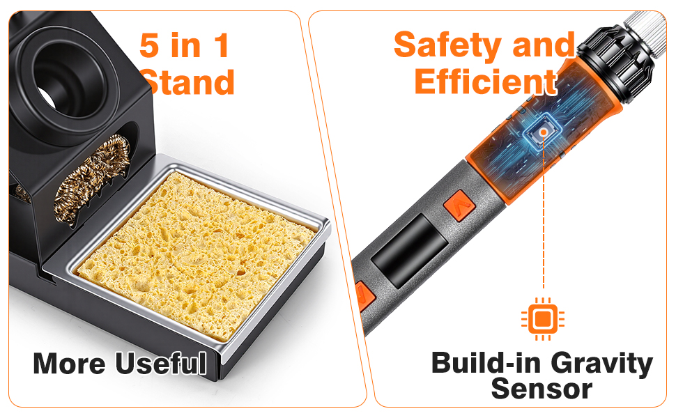 Soldering Iron Kit, 100W High Power LCD Digital Solder Iron Pen,