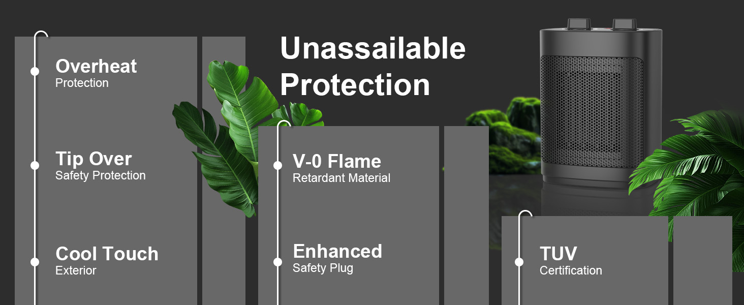 Safety Protection overheat protection tip-over protection