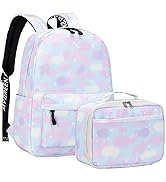 Lohol Galaxy Backpack for School Travel, Lightweight BookBag for Girls Kids