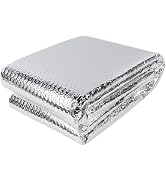 winemana Window Insulation Roll, 24IN x 10FT Reflective Heat Shield Bubble Film, Double-Sided Alu...