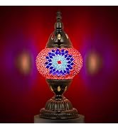 Marrakech Vintage Lamp Turkish Mosaic Lamps with Tiffany Style, Handmade Moroccan Table Lamps wit...