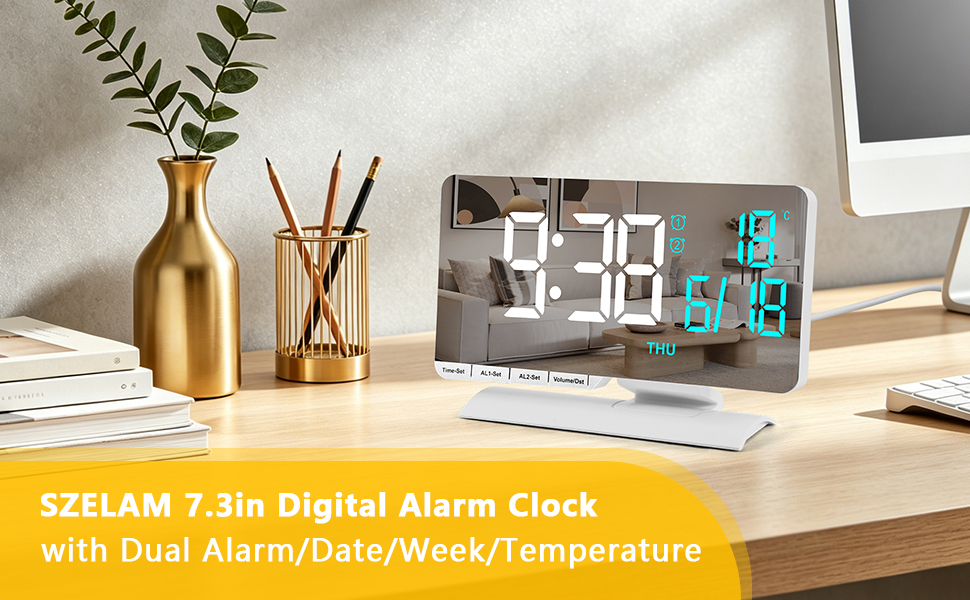 SZELAM Digital Alarm Clock