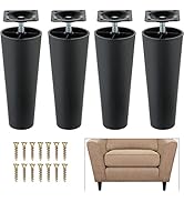 MAOPINER Sofa Legs, 4 Pack Tapered Plastic 6.7inch Height M8 Thread (Metric 8mm) Replacement Furn...