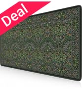 iCasso Big Mouse Pad, Desk Pad Mat, Full Desk Large Mousepad, Anti-Slip Smooth Surface XXL Comput...