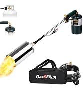 Heavy Duty Weed Torch Propane Burner with Storage Bag, High Output 1,200,000 BTU Blow Torch with ...