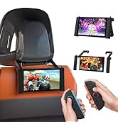ECHZOVE Switch 2 Adjustable Car Headrest Mount &amp; Portable Desktop Stand – Secure Holder with 4-Po...