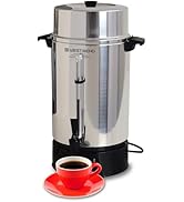 West Bend 33600 Coffee Urn Commercial Highly-Polished Aluminum NSF Approved Features Automatic Te...