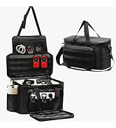 Patrol Bag Law Enforcement Police Gear Car Front Seat Organizer with MOLLE Cup Holders Durable &amp; ...