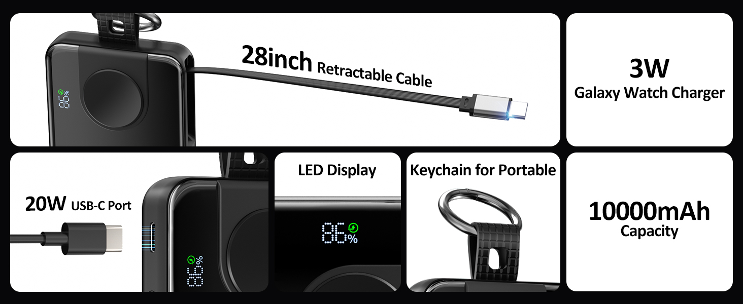 retractable phone charger