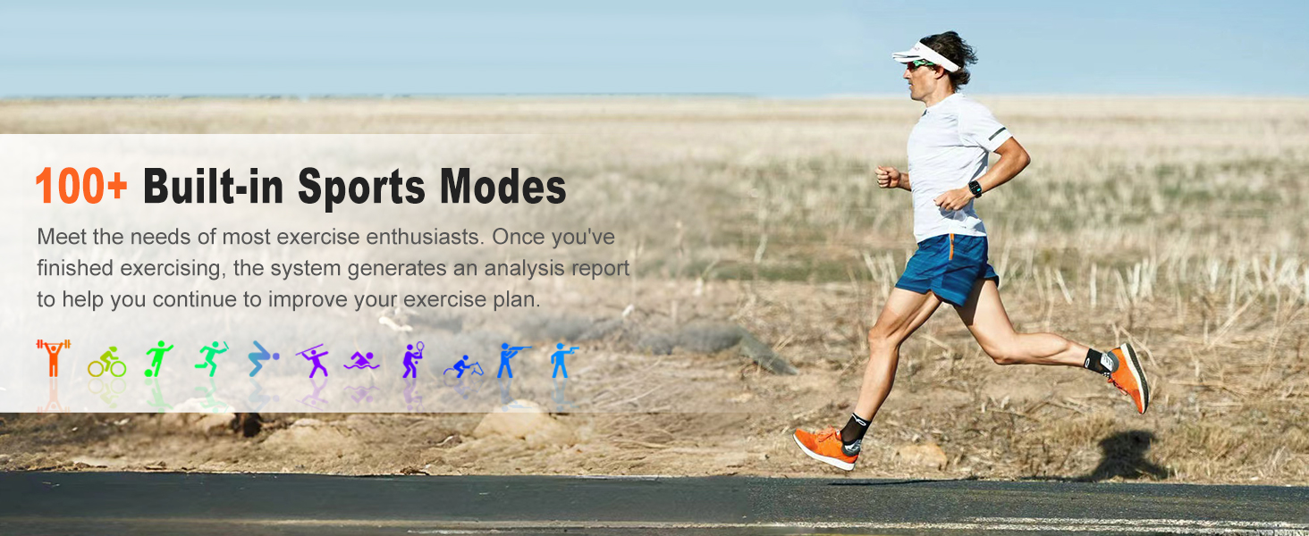 100+ Built-in Sports Modes