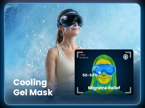 eye massager with heat and cooling eye mask for dry eye headaches migraine relief