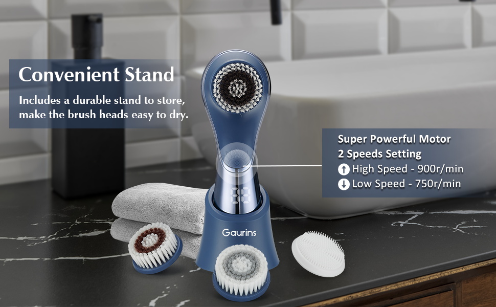 Waterproof and Rechargeable Face Scrub Brush