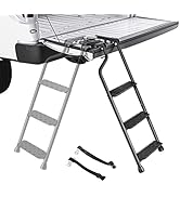 AA Product Tailgate Ladder Foldable Pickup Truck Tailgate Ladder with Wide Pedal Non-Slip Sturdy ...