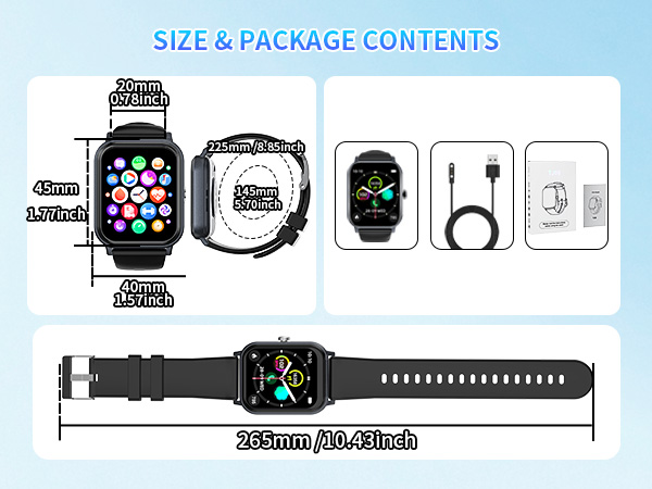 Smart Watch for Men Women with Calling, 1.83&amp;#34; Fitness Tracker with Heart Rate