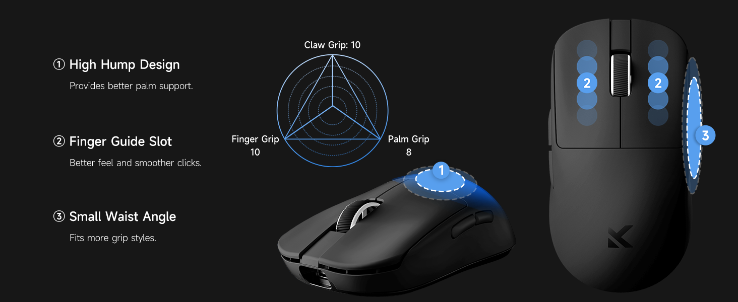 MCHOSE gaming mouse wireless gaming mouse gamer mouse bluetooth gaming mouse