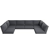 Aoxun Replacement Cushions for Outdoor Furniture, 14-Piece Outdoor Cushions for Patio Furniture, ...