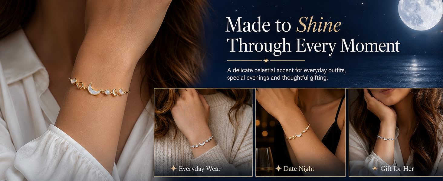 moon phase bracelet
