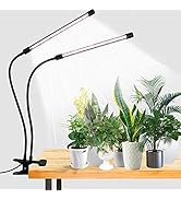 GooingTop LED Grow Light,6000K Full Spectrum Clip Plant Growing Lamp with White Red LEDs for Indo...
